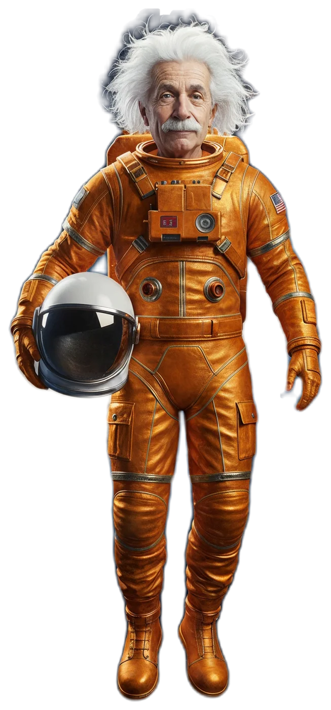 Einstein in a spacesuit - because fixing this doesn't take a genius, just a system